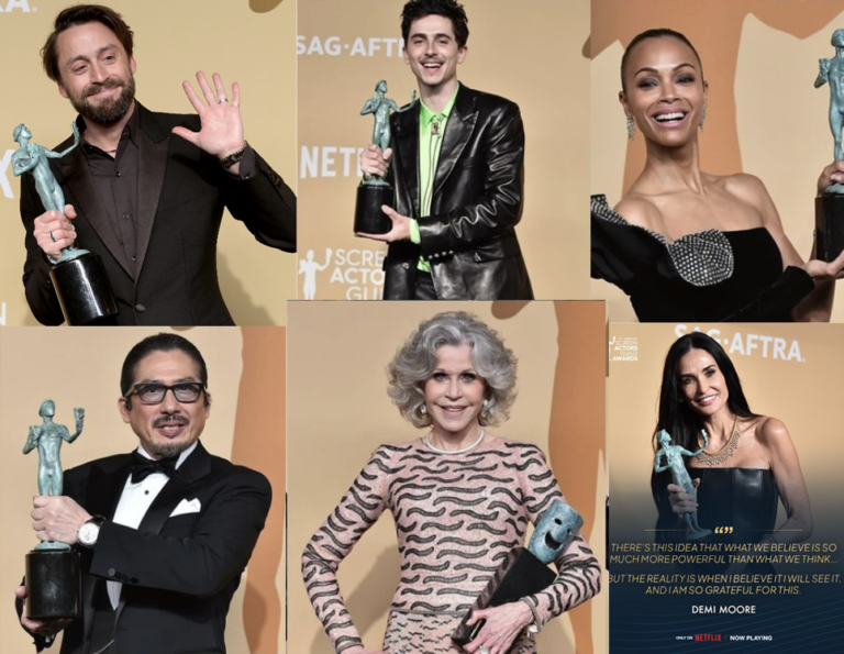 Los SAG Awards 2025, cotilleos, premiados y comida