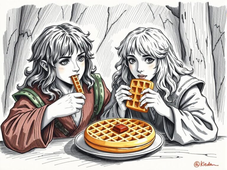 Gofres Waffles Tolkien