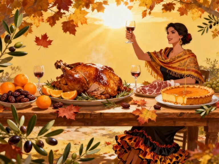 Acción de Gracias a la española, pavo con Jerez, pumpkin pie con Moscatel y brindis con acento andaluz