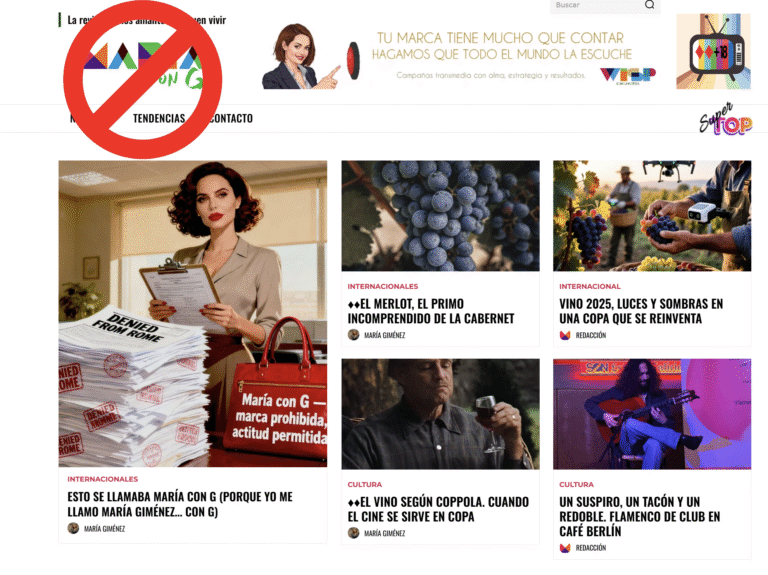 Esto se llamaba María con G (porque yo me llamo María Giménez… con G)